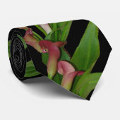 Calla Lilies en Stropdas van bladeren (Opgerold)