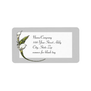 Calla Lilies Etiket