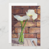 Calla Lilies Feestdagenkaart (Voorkant / Achterkant)