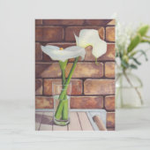Calla Lilies Feestdagenkaart (Staand voorkant)
