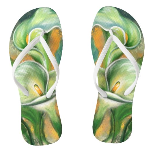 Calla Lilies Flip Flops (Voetbed)