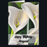 Calla Lilies Happy Birthday Kaart<br><div class="desc">Dit item is voorzien van een prachtig schilderij van calla lelies.</div>