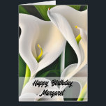 Calla Lilies Happy Birthday Kaart<br><div class="desc">Dit item is voorzien van een prachtig schilderij van calla lelies.</div>