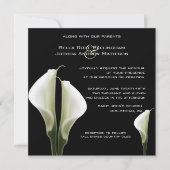 Calla Lilies Huwelijksuitnodiging Kaart (Voorkant)