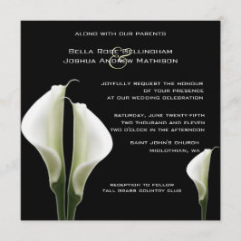 Calla Lilies Huwelijksuitnodiging Kaart