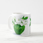 Calla Lilies in de Groene Mok van de Vase (Voorkant links)