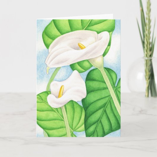 Calla Lilies Kaart (Voorkant)