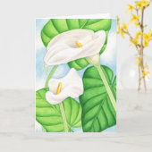 Calla Lilies Kaart (Gele Bloem)