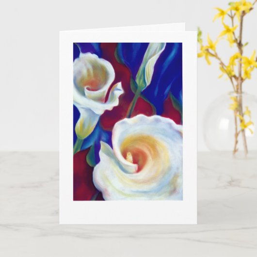 Calla Lilies Kaart (Gele Bloem)