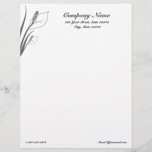 Calla Lilies Letterhead Briefhoofd