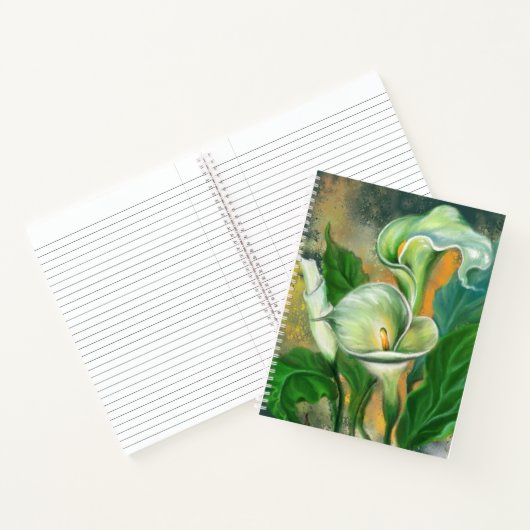 Calla Lilies Notitieboek (Binnen)