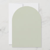 Calla Lilies on Sage Green Arch First Communion Kaart (Achterkant)