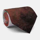 Calla Lilies op een rode achtergrond Stropdas (Opgerold)