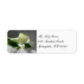 Calla Lilies op White Lace Etiket (Voorkant)