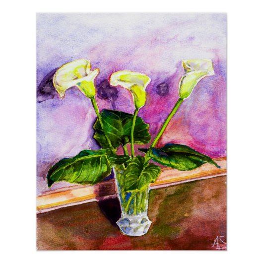 Calla Lilies Perfect Poster (Voorkant)