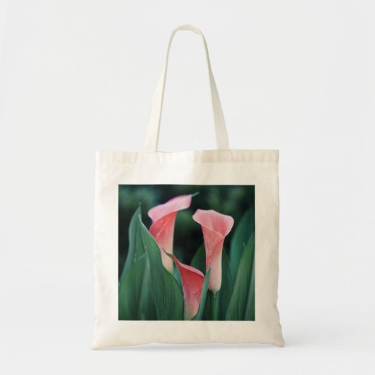 Calla Lilies roze bloemen Tote Bag (Voorkant)