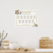 Calla Lilies Rozen 11 Tafel-weddenschapenkaart Poster (Keuken)