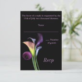 Calla Lilies RSVP-kaart RSVP Kaartje (Staand voorkant)