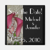 Calla Lilies Save the Date Magnet (Voorkant)