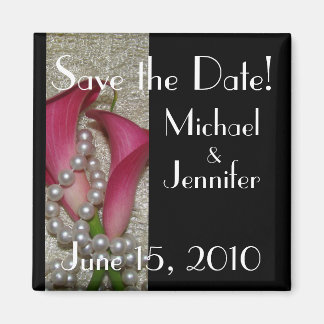 Calla Lilies Save the Date Magnet