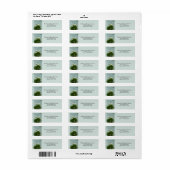 Calla Lilies smaakvol conservatief terugkeeradres Etiket (Full Sheet)