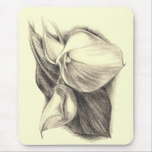 Calla Lilies Tekening Muismat (Voorkant)