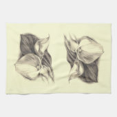 Calla Lilies Tekening Theedoek (Horizontaal)