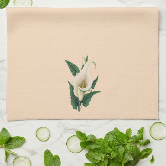 Calla Lilies Theedoek (Gevouwen)