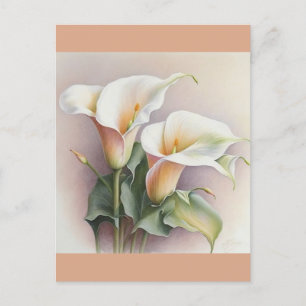 Calla lilies waterverf briefkaart