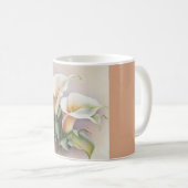 Calla lilies waterverf koffiemok (Voorkant rechts)