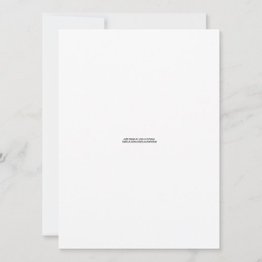 Calla Lilies Wedding Uitnodiging (Achterkant)