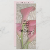 Calla Lilies Wedding Uitnodiging (Voorkant / Achterkant)