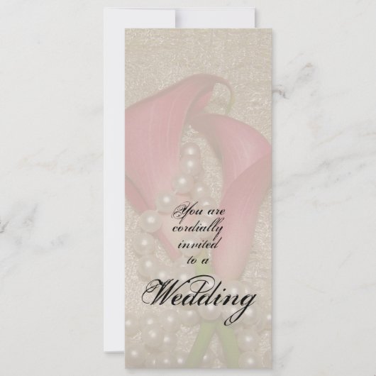 Calla Lilies Wedding Uitnodiging (Voorkant)
