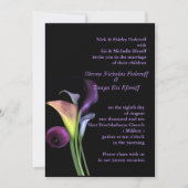 Calla Lilies Wedding Uitnodiging (Voorkant)