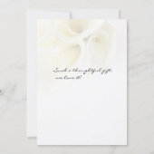 Calla lilies with text space thank you card save the date (Achterkant)
