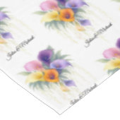 Calla Lilies Wreath Wedding Decor Newlyweds Tafelkleed (Gekanteld)