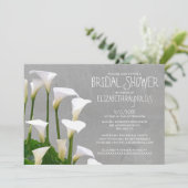 Calla Lillies Bridal Shower Invitations Kaart (Staand voorkant)
