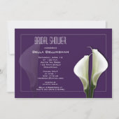 Calla Lillies Bridal Shower Uitnodiging (Voorkant)