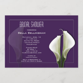 Calla Lillies Bridal Shower Uitnodiging