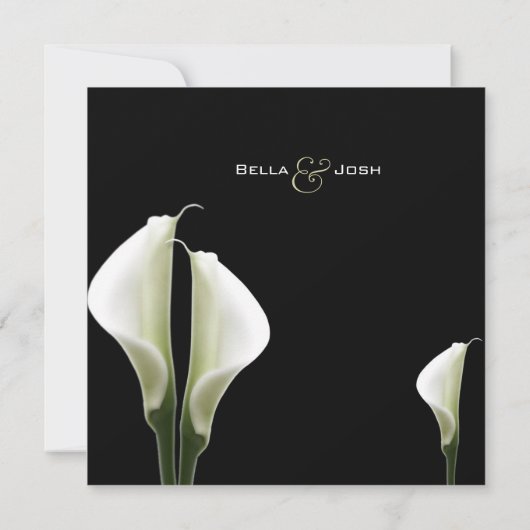 Calla Lillies Bridal Shower Uitnodiging (Achterkant)
