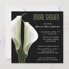Calla Lillies Bridal Shower Uitnodiging