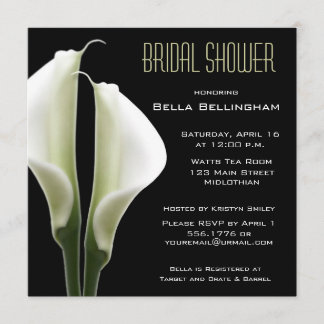 Calla Lillies Bridal Shower Uitnodiging
