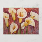Calla Lillies Briefkaart (Voorkant)