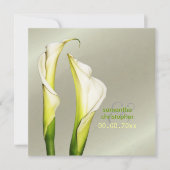 Calla lillies/bruiloft Uitnodigingen (Voorkant)
