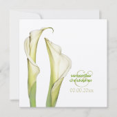 Calla lillies/bruiloft Uitnodigingen (Voorkant)