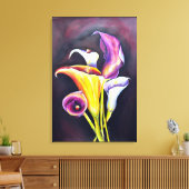 Calla Lillies Canvas Afdruk (Insitu (Woonkamer))