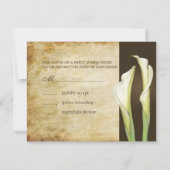 Calla Lillies LARGE RSVP voor 5x7 uitnodigingen (Achterkant)