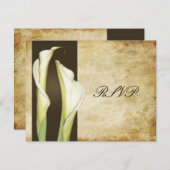 Calla Lillies LARGE RSVP voor 5x7 uitnodigingen (Voorkant / Achterkant)
