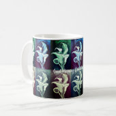 Calla Lillies Modern Retro Minimalisme Koffiemok (Voorkant links)