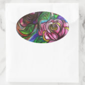 Calla Lillies Ovale Sticker (Tas)